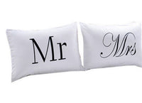 HKM-626387 Cotton Modern Couple Pillowcase Set, King/Queen Size, Korean Cute Style, 50x75 cm