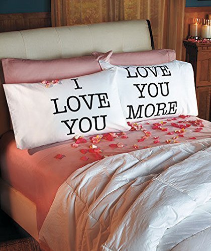 HKM-626387 Cotton Modern Couple Pillowcase Set, King/Queen Size, Korean Cute Style, 50x75 cm