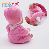 HKM-626643 Cute Silicone Reborn Baby Doll Toy - Soft Vinyl Infant for Ages 2-13 Years