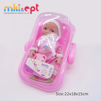 HKM-626643 Cute Silicone Reborn Baby Doll Toy - Soft Vinyl Infant for Ages 2-13 Years