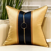 HKM-626835 Cushion Queen Modern Chinese Pillow Cover with Tassels and Jade Pendant – Multiple Sizes Available