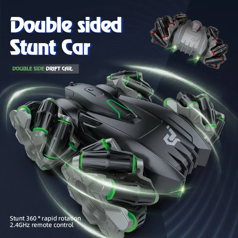 HKM-626835 Double-Sided Remote Control Drift Stunt Car - 360° Rotation, 1:16 Scale, Electric Racing Vehicle