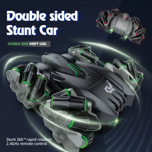 HKM-626835 Double-Sided Remote Control Drift Stunt Car - 360° Rotation, 1:16 Scale, Electric Racing Vehicle