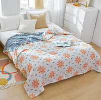 HKM-626835 Pure Cotton Four-Layer Towel Blanket for Summer - Soft and Cozy Cover
