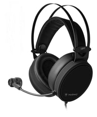 HKM-626899 Heavy Bass Wired Gaming Headset with Microphone and 3.5mm Plug - Black