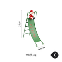 HKM-626963 Christmas Wrought Iron Slide Ornaments - Reindeer, Snowman, Old Man Designs for Festive Decoration
