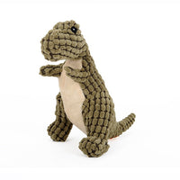 HKM-627027 Giant Dinosaur Plush Dog Toy for Large Breeds with Chew and Squeaker Features