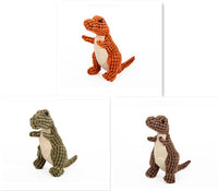 HKM-627027 Giant Dinosaur Plush Dog Toy for Large Breeds with Chew and Squeaker Features