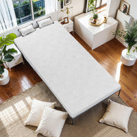 HKM-627155 Twin Size 3-Inch Memory Foam Mattress Topper for Comfortable Sleep and Space Optimization