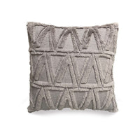 HKM-627219 Nordic Light Luxury Geometric Pattern Pillow Cover in Rice White, Leather Powder, Gray, and Light Brown