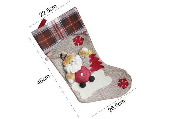 HKM-627283 Christmas Themed Gift Bags and Decorative Stockings for Holiday Cheer