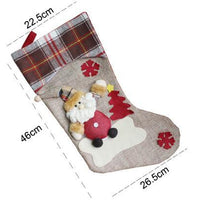 HKM-627283 Christmas Themed Gift Bags and Decorative Stockings for Holiday Cheer