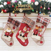 HKM-627283 Christmas Themed Gift Bags and Decorative Stockings for Holiday Cheer