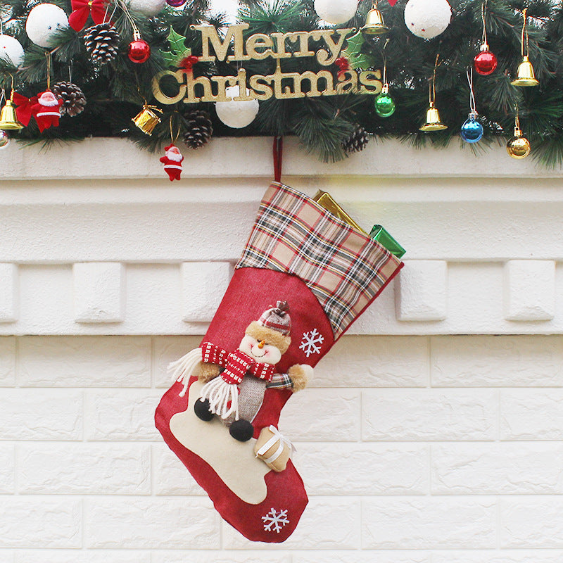 HKM-627283 Christmas Themed Gift Bags and Decorative Stockings for Holiday Cheer