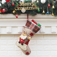 HKM-627283 Christmas Themed Gift Bags and Decorative Stockings for Holiday Cheer