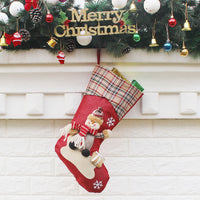 HKM-627283 Christmas Themed Gift Bags and Decorative Stockings for Holiday Cheer