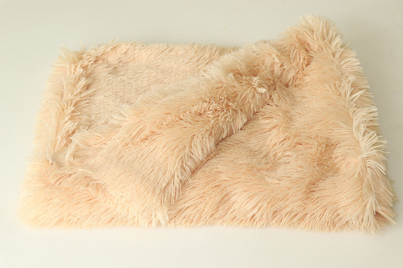 HKM-627283 Winter Double Plush Cat Blanket - Soft and Warm Pet Blanket in Various Sizes