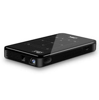 HKM-627859 Compact 4K Mini Projector with DLP Lens, Bluetooth, Dual-Band WiFi, and Android 6.0 System