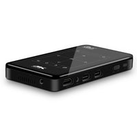 HKM-627859 Compact 4K Mini Projector with DLP Lens, Bluetooth, Dual-Band WiFi, and Android 6.0 System