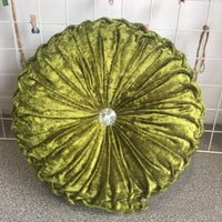 HKM-627987 European Style Plush Pumpkin Pillow - Round Cushion with PP Cotton Filling, 35cm Diameter, Available in Various Colors