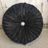 HKM-627987 European Style Plush Pumpkin Pillow - Round Cushion with PP Cotton Filling, 35cm Diameter, Available in Various Colors
