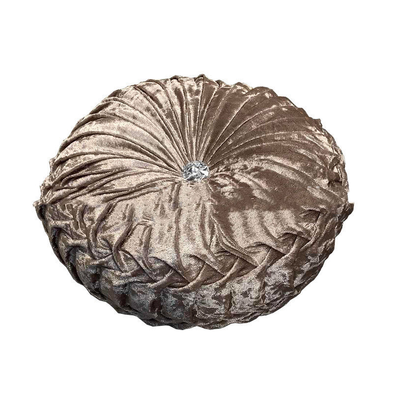 HKM-627987 European Style Plush Pumpkin Pillow - Round Cushion with PP Cotton Filling, 35cm Diameter, Available in Various Colors