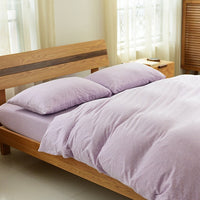 HKM-627987 Knitted Cotton Four-Piece Bed Set in Long-Staple Cotton with Reactive Printing