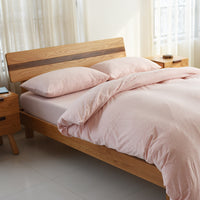 HKM-627987 Knitted Cotton Four-Piece Bed Set in Long-Staple Cotton with Reactive Printing