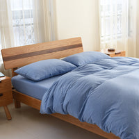 HKM-627987 Knitted Cotton Four-Piece Bed Set in Long-Staple Cotton with Reactive Printing