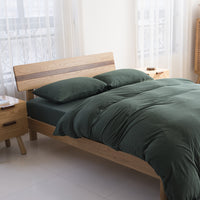 HKM-627987 Knitted Cotton Four-Piece Bed Set in Long-Staple Cotton with Reactive Printing