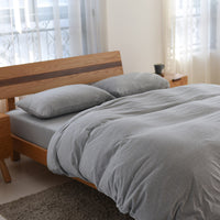 HKM-627987 Knitted Cotton Four-Piece Bed Set in Long-Staple Cotton with Reactive Printing
