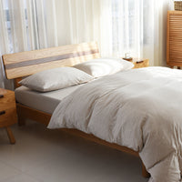 HKM-627987 Knitted Cotton Four-Piece Bed Set in Long-Staple Cotton with Reactive Printing