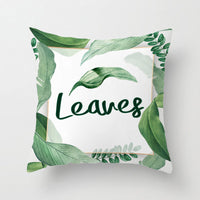 HKM-628371 Nordic Plant Flower Cushion Cover - 45×45cm PP Cotton Pillowcase for Living Room Decor