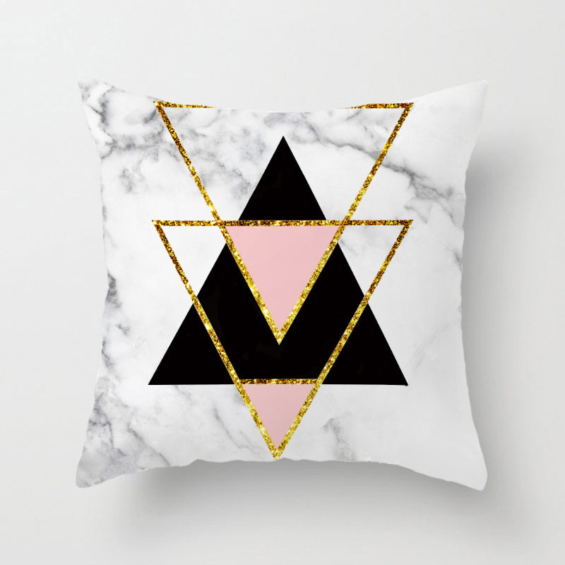 HKM-628371 Nordic Plant Flower Cushion Cover - 45×45cm PP Cotton Pillowcase for Living Room Decor