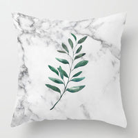 HKM-628371 Nordic Plant Flower Cushion Cover - 45×45cm PP Cotton Pillowcase for Living Room Decor