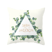 HKM-628371 Nordic Plant Flower Cushion Cover - 45×45cm PP Cotton Pillowcase for Living Room Decor