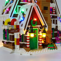 HKM-628435 LED Lighting Kit for Building Block Gingerbread House Compatible with 10267 Model