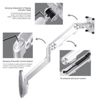 HKM-628499 S3 Aluminum Alloy Computer Monitor Wall Mount Single-Arm Bracket