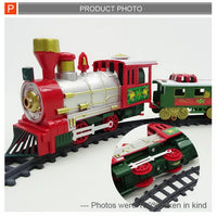 HKM-628947 Electric Slot Railway Toy Train Set with Sound and Light for Kids