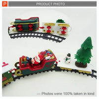 HKM-628947 Electric Slot Railway Toy Train Set with Sound and Light for Kids
