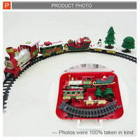 HKM-628947 Electric Slot Railway Toy Train Set with Sound and Light for Kids