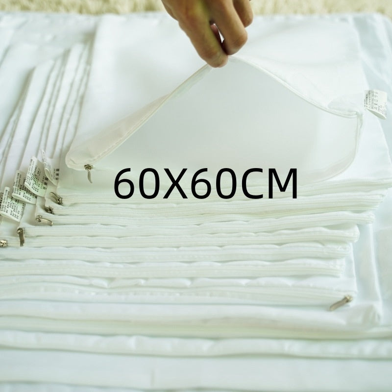 KTX-628947 Solid Color Polyester Pillowcase with Liner Cover - Multiple Sizes Available