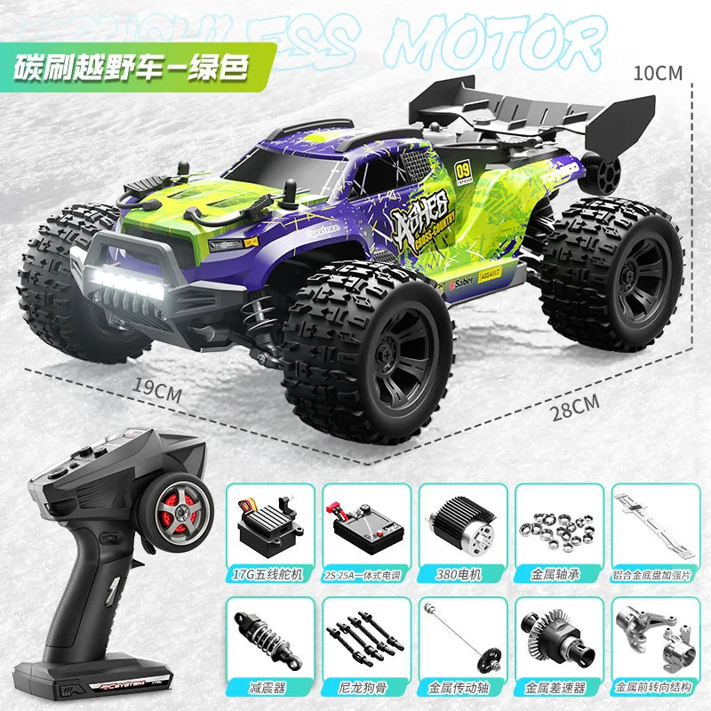 HKM-629139 1/18 High Speed 4WD Off-Road Remote Control Car, Drift Racing with Brushed Motor, 30km/h