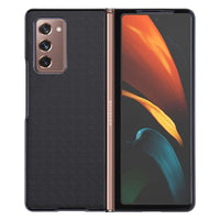 HKM-629395 5G Folding Screen Phone Case for Samsung Galaxy Fold2/Fold3 - Anti-Drop Carbon Fiber Design