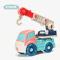 HKM-629395 DIY Take Apart Engineering Vehicle Toy for Kids - Mini Excavator with Tools, Ages 3+
