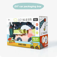 HKM-629395 DIY Take Apart Engineering Vehicle Toy for Kids - Mini Excavator with Tools, Ages 3+