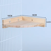 HKM-629395 Solid Wood Climbing and Standing Platform for Bird Cages - Small and Large Sizes Available