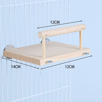 HKM-629395 Solid Wood Climbing and Standing Platform for Bird Cages - Small and Large Sizes Available