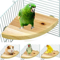 HKM-629395 Solid Wood Climbing and Standing Platform for Bird Cages - Small and Large Sizes Available