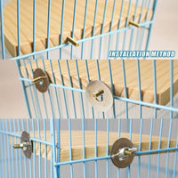 HKM-629395 Solid Wood Climbing and Standing Platform for Bird Cages - Small and Large Sizes Available